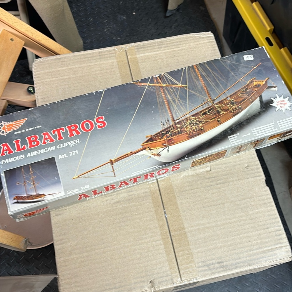 Albatros famous American clipper wooden model boat build vintage model #771